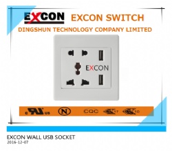 WHITE WALL USB SOCKET