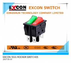 SS31 ROCKER TWIN ROCKER ILLUMINATED SWITCH