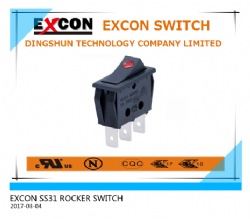 SS31 SINGLE POLE ROCKER SWITCH