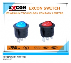 16A UL ROUND ROCKER SWITCH