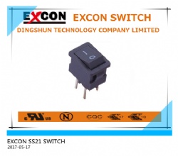 ROCKER SWITCH WITH STRAIGHT LEGS